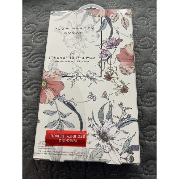 Plum Pretty Sugar Phone Case for iPhone 12 13 Pro Max - Floral Design NIB - Picture 3 of 4